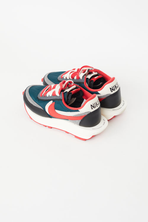 Nike X Sacai X Undercover Green & Red LD Waffle Sneaker