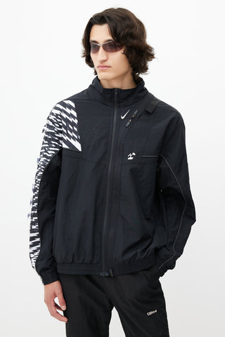 Nike x Acronym Black & White Convertible Zip Jacket