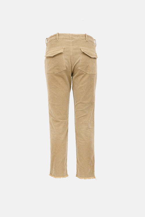 Nili Lotan Corduroy Frayed Pant