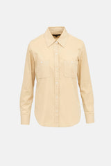 Nili Lotan Cotton Button Up Top