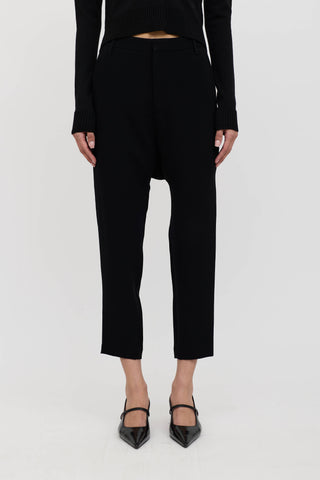 Nili Lotan Drop Seat Cropped Trouser