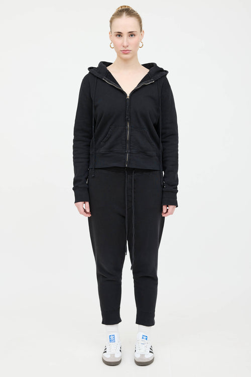 Nili Lotan Distressed Sweatsuit Co-Ord Set