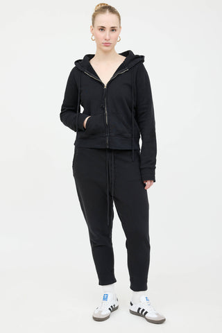 Nili Lotan Distressed Sweatsuit Co-Ord Set