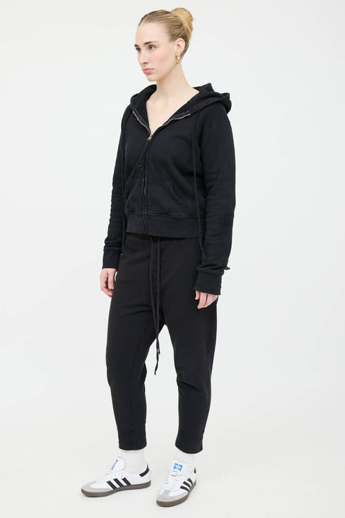 Nili Lotan Distressed Sweatsuit Co-Ord Set