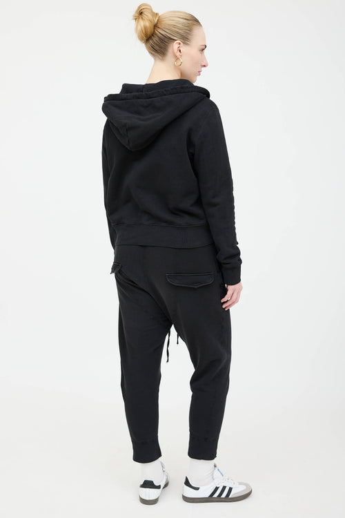 Nili Lotan Distressed Sweatsuit Co-Ord Set