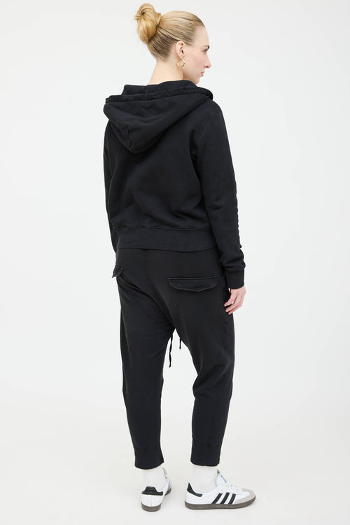 Nili Lotan Distressed Sweatsuit Co-Ord Set