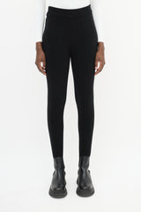 Nili Lotan Black Cashmere Stirrup Pant