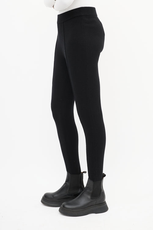 Nili Lotan Black Cashmere Stirrup Pant