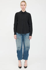 Nili Lotan Silk Button Up Shirt