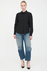 Nili Lotan Silk Button Up Shirt