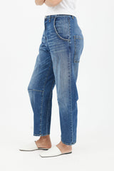 Nili Lotan Blue Medium Wash Denim Jean