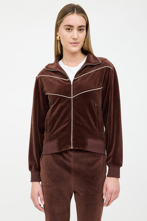 Nili Lotan Velvet Tracksuit Co-Ord Set