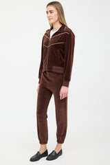 Nili Lotan Velvet Tracksuit Co-Ord Set