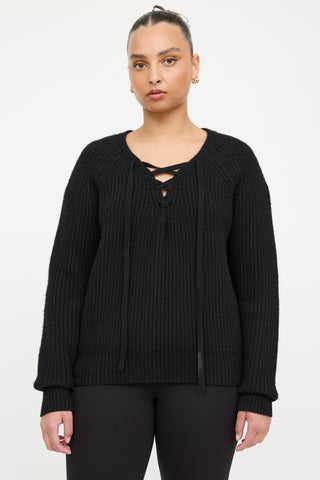 Nili Lotan Cashmere Knit Tie Sweater