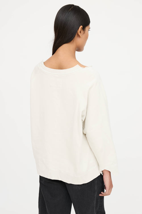 Nili Lotan Distressed Sweater