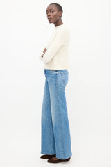 Nili Lotan Cream Wool Knit Sweater