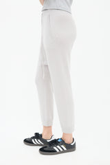 Nili Lotan Grey Cashmere Drop Seat Sweatpant