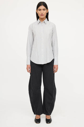 Nili Lotan Striped Button Shirt