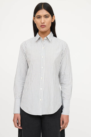 Nili Lotan Striped Button Shirt