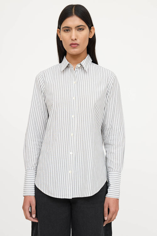 Nili Lotan Striped Button Shirt