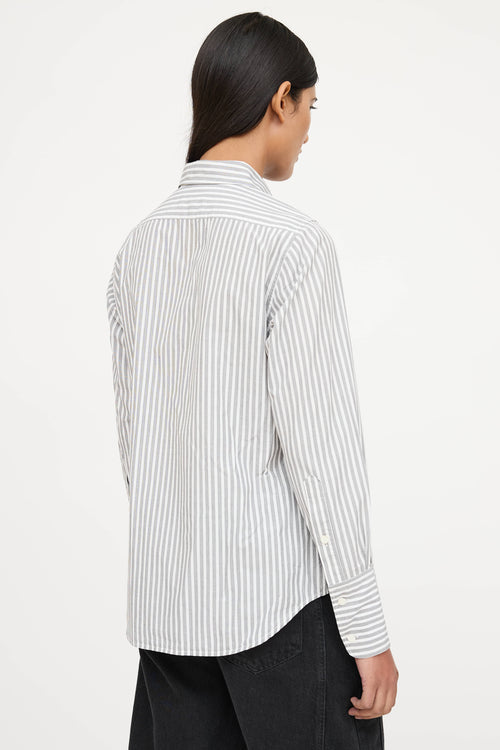 Nili Lotan Striped Button Shirt