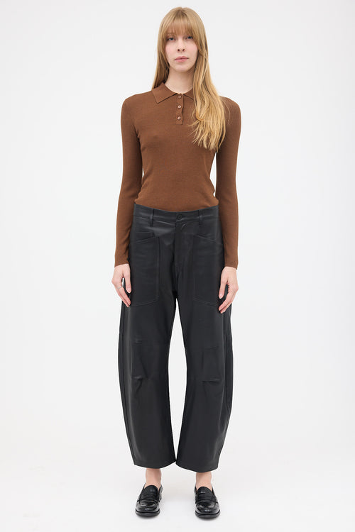 Nili Lotan Leather Shon Pant