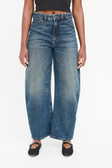 Nili Lotan Dark Wash Otis Wide Leg Jean