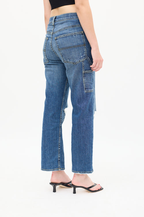 Nili Lotan Medium Wash Violette Distressed Jeans