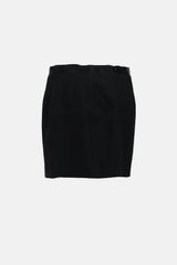 Nili Lotan Lotus Wool Satin Trim Skirt