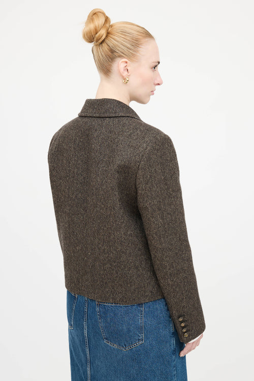 Nili Lotan Wool Button Up Jacket