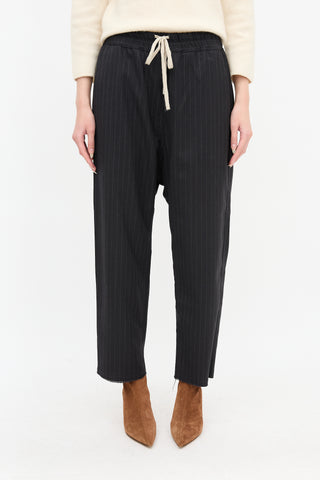Nili Lotan Pinstripe Tapered Trouser