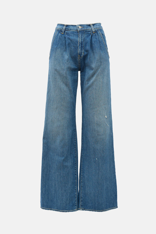 Nili Lotan Pleated Flora Jeans