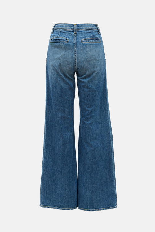 Nili Lotan Pleated Flora Jeans