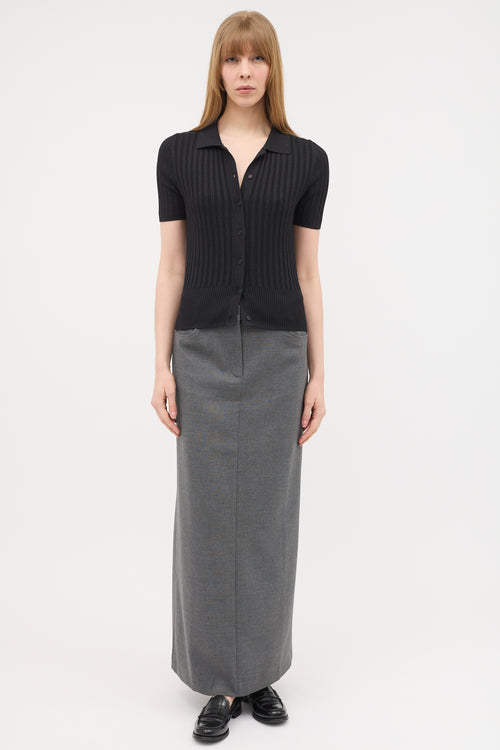 Nili Lotan Sheridan Short Sleeve Cardigan