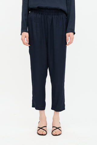 Nili Lotan Satin Cropped Pant