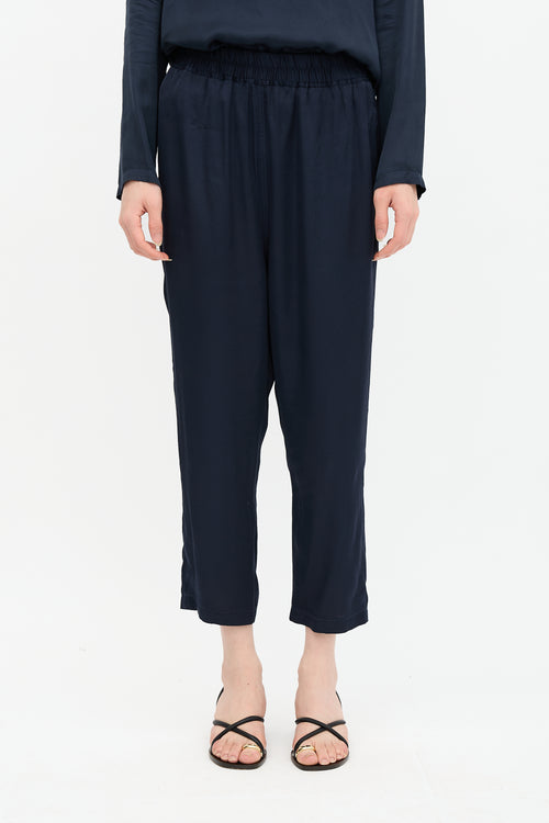 Nili Lotan Satin Cropped Pant