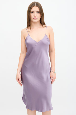 Nili Lotan Silk Cami Slip Dress