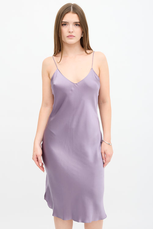 Nili Lotan Silk Cami Slip Dress
