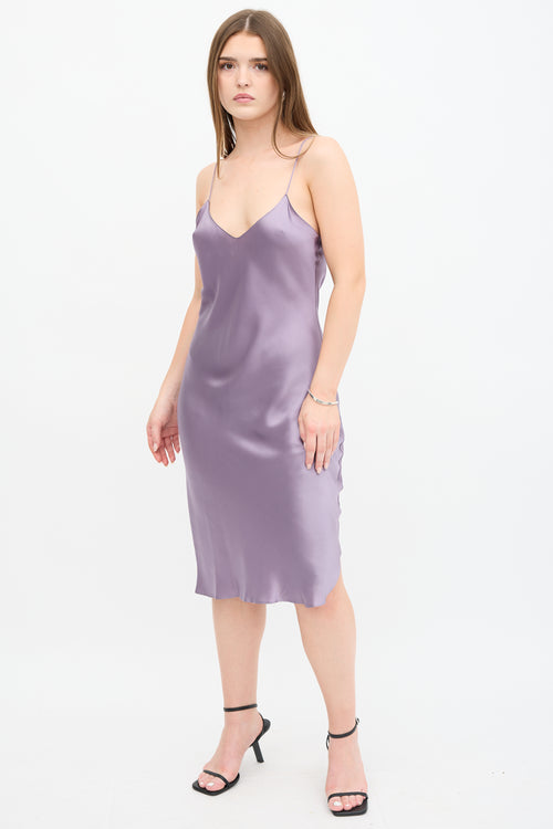 Nili Lotan Silk Cami Slip Dress