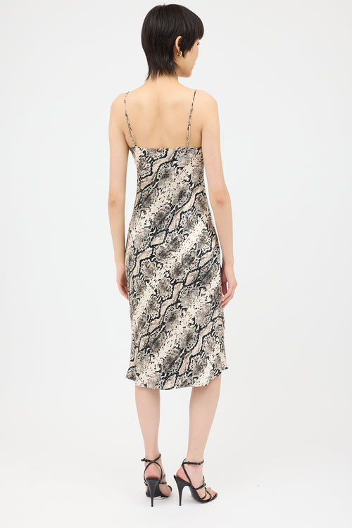 Cami Silk Printed Slip Dress