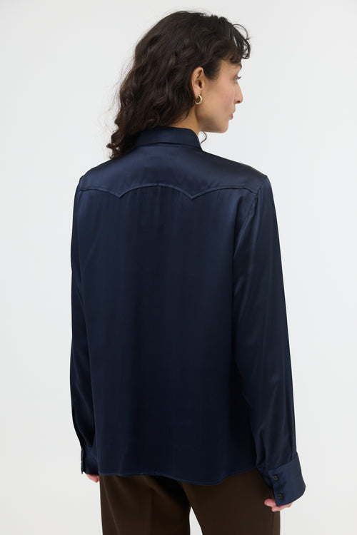 Nili Lotan Silk Satin Shirt