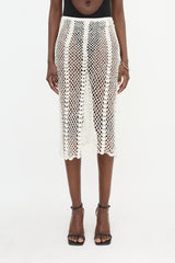 Nili Lotan Crochet Midi Skirt