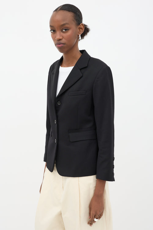 Nili Lotan Wool Single Breasted Blazer