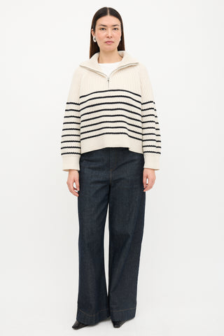 Nili Lotan Cashmere Striped Amelina Sweater