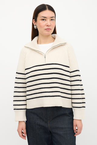 Nili Lotan Cashmere Striped Amelina Sweater