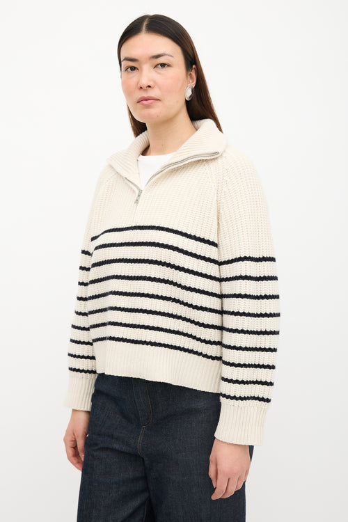 Nili Lotan Cashmere Striped Amelina Sweater
