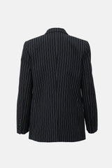 Nili Lotan Pinstripe Single Button Blazer