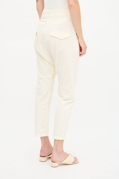Nili Lotan Twill Paris Drop Seat Trouser
