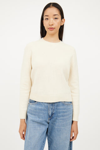 Nili Lotan Cream Merino Wool Sweater