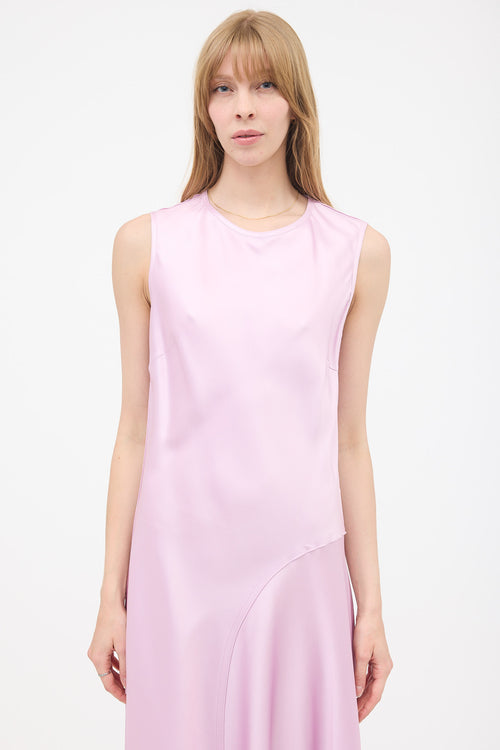 Nina Ricci Satin Asymmetric Dress